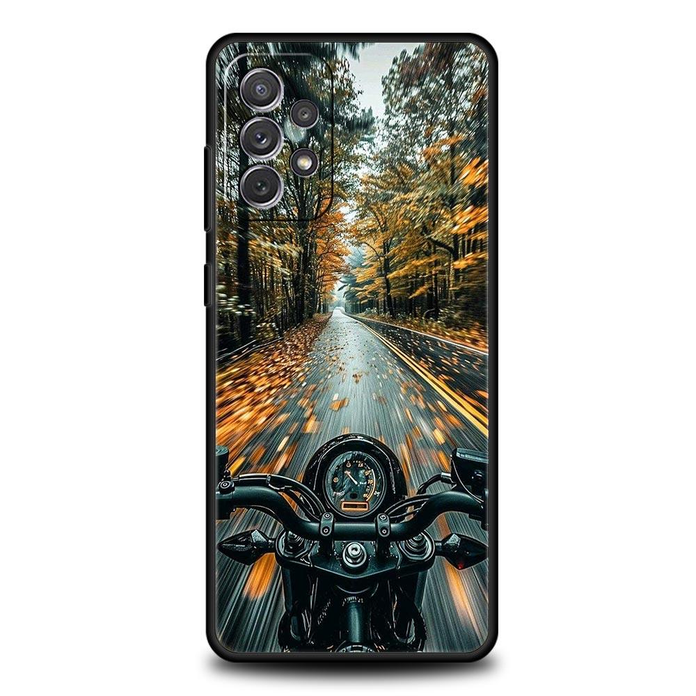 

Phone Case For Samsung Galaxy A17 A15 A13 A51 A71 A41 A31 A21S A07 A03S A05 A35 A55 A23 A25 A33 A53 A73 5G Cover Cool motorcycle Galaxy A05s