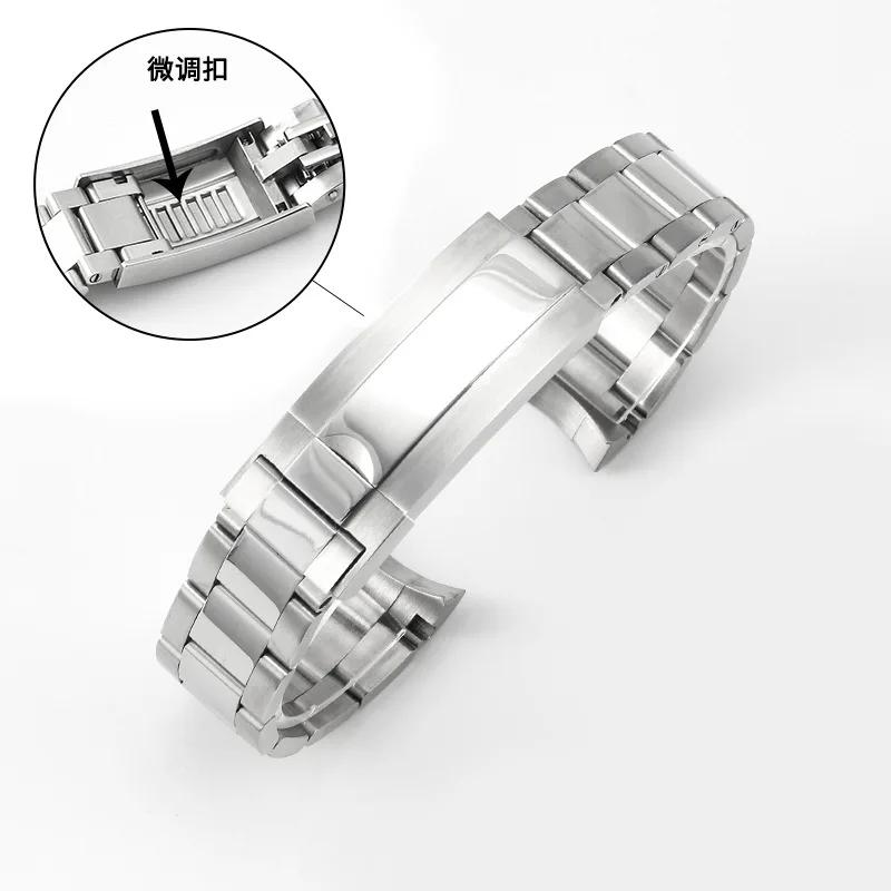 

20mm for Rolex Daytona Oyster Perpetual Submariner Seiko NH35 Watch Strap wrist bracelet solid stainless teel watchband 21mm 21mm