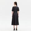 VEROMODA 2025 Spring Pleated Tencel Blend French Retro Long Dress