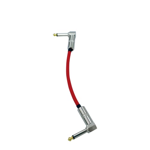 KM Sound CANARE GS-6 Red Patch Cable with L-L Plug, Made In Japan (L-L 15cm)