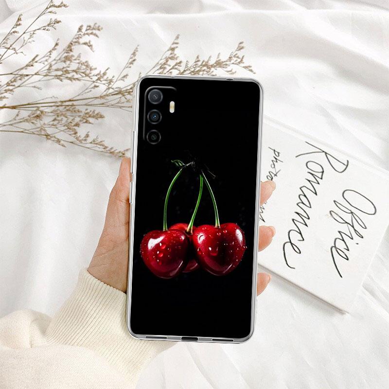 Kirsch Sommerfrucht Transparente Handyhülle für Motorola Moto G7 G8 G9 G84 G85 G73 G24 G15 Z2 Play Power Plus