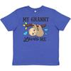 Inktastic My Granny Loves Me With Sloth And Hearts Youth T-Shirt Animals Kids