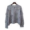Bow Design Sweater Jacket Autumn and Winter New Loose Sweet Soft Waxy Knitted Cardigan Women