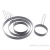 Stampo Anello per Pancake 9/10/15/20cm Sagomatore Metallo per Uova Fritte Anello Antiaderente per Cucinare Uova