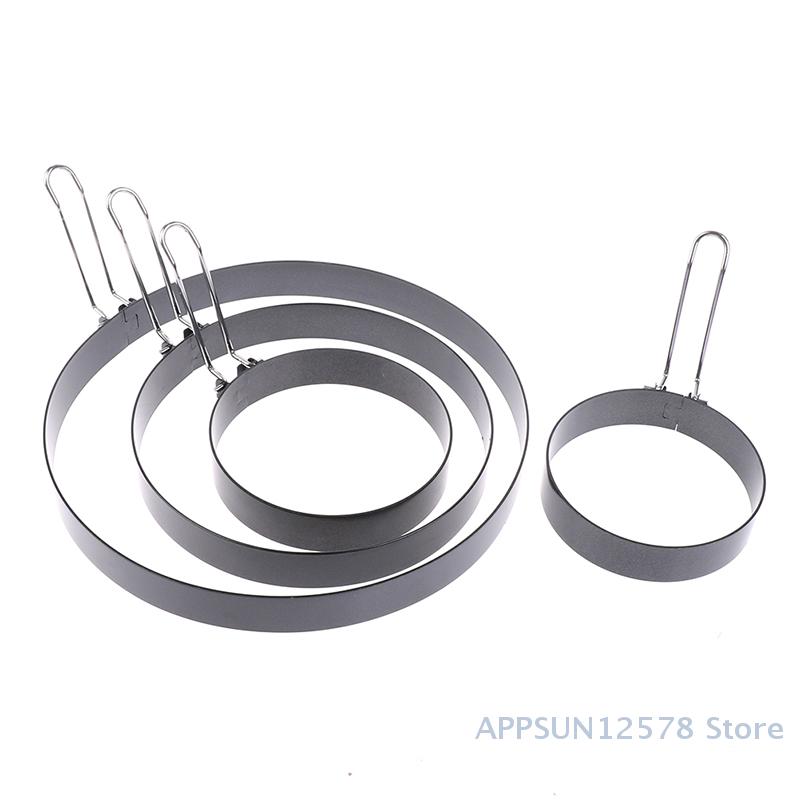 Stampo Anello per Pancake 9/10/15/20cm Sagomatore Metallo per Uova Fritte Anello Antiaderente per Cucinare Uova