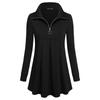 Fashoin Women's Long Sleeve Lapel Tunic Casual Pullover Sweatshirt Blouse Tops