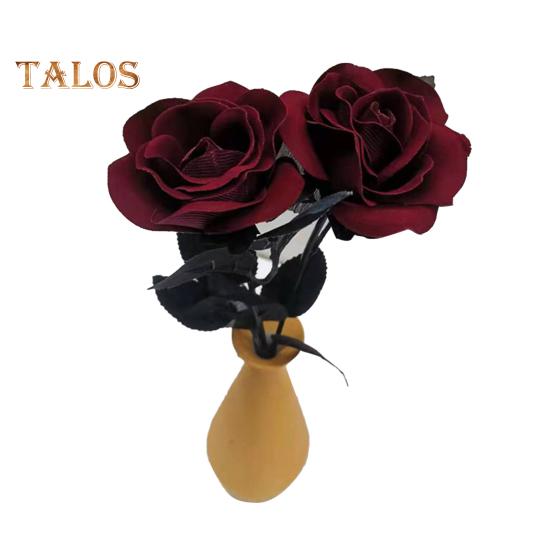 2 szt. Halloween Sztuczna dekoracja kwiatowa Realistyczny bukiet krwistych róż Sztuczne kwiaty na festiwale duchów Imprezy Wystrój domu