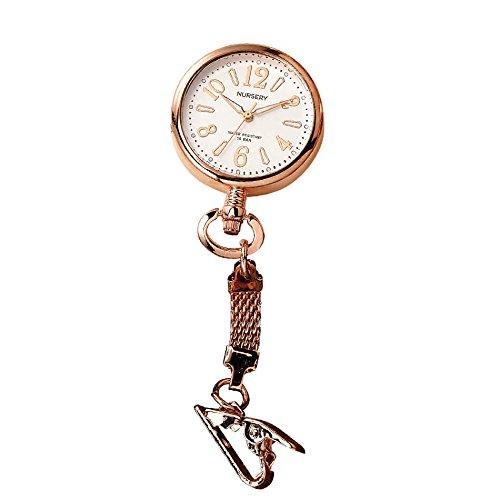 Nursery Rose Gold Elegant Watch with Inverted Dial, Snow White, 1074268A