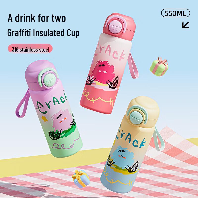 Cartoon Stainless Steel Insulated Water Cup