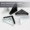 12Pcs 90 Degree Triangle Corner Brackets L-Brackets Corner Stand  for Furniture Reinforcement