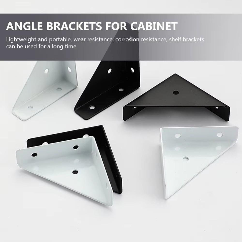 12Pcs 90 Degree Triangle Corner Brackets L-Brackets Corner Stand for Furniture Reinforcement
