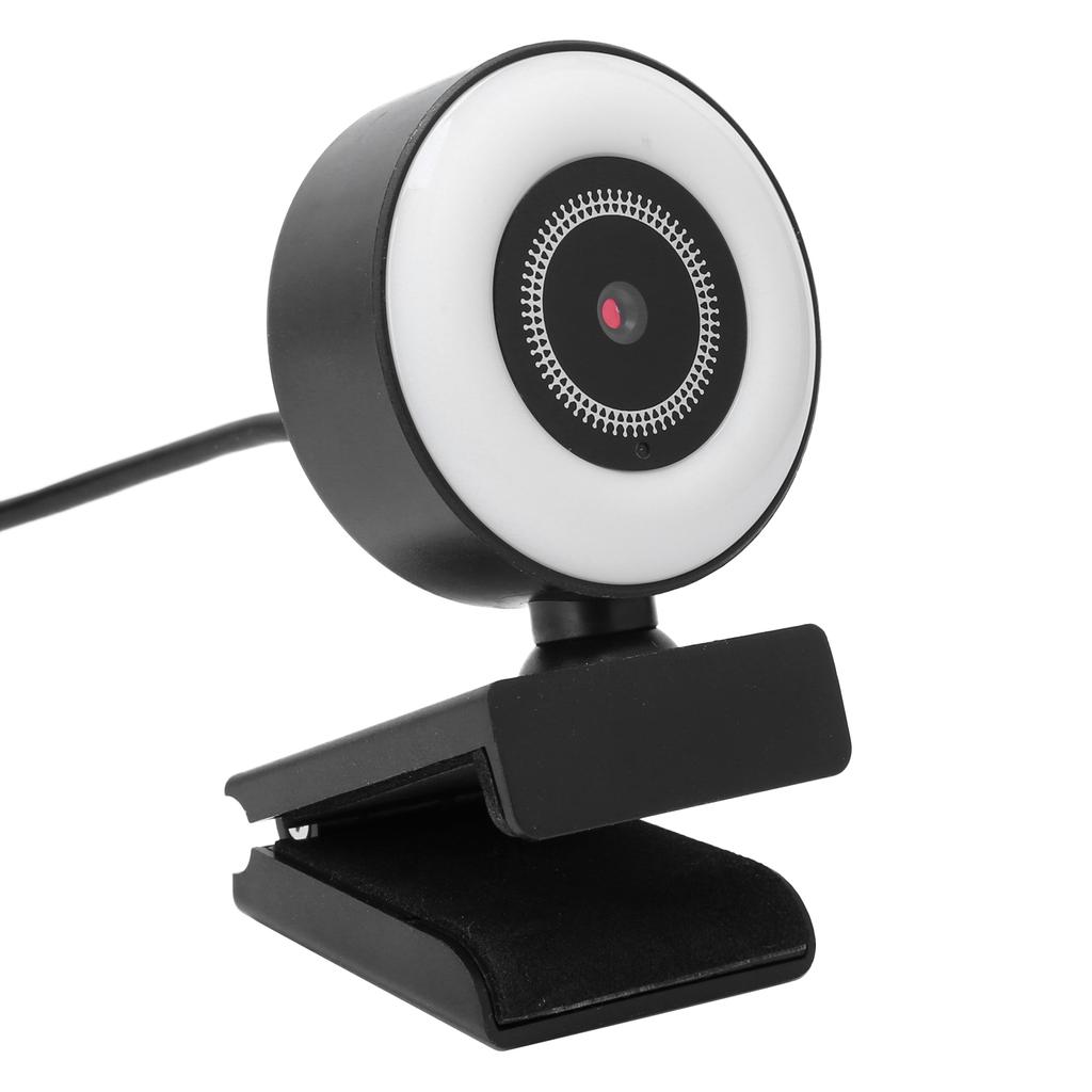 Webcam with Light Built in Microphone for Live Streaming Video Computer Supplies 1080P