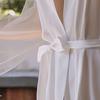 Sleepwear Robe Thin Long Sleeve V Neck Sexy V Neck Thin Women Robe for Party