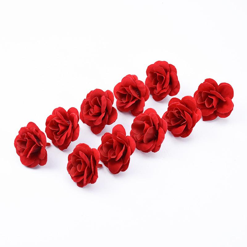10/30PCS Wholesale Artificial Flowers Teddy Bear Roses Christmas Decoration Home Room Wedding Wreath Decorative Bridal Clearance