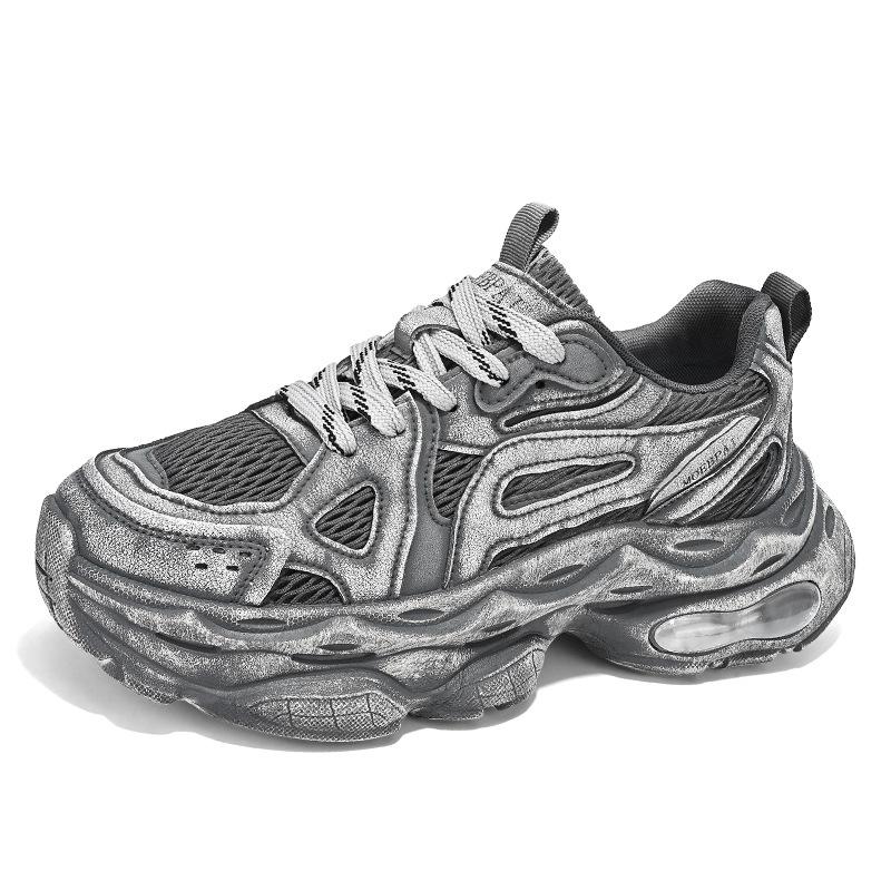 

Чоловіче взуття 2024 новий осінній тренд повсякденне спортивне чоловіче товста підошва збільшує зріст та зносостійке бігове взуття для тата модне взуття вибух 44