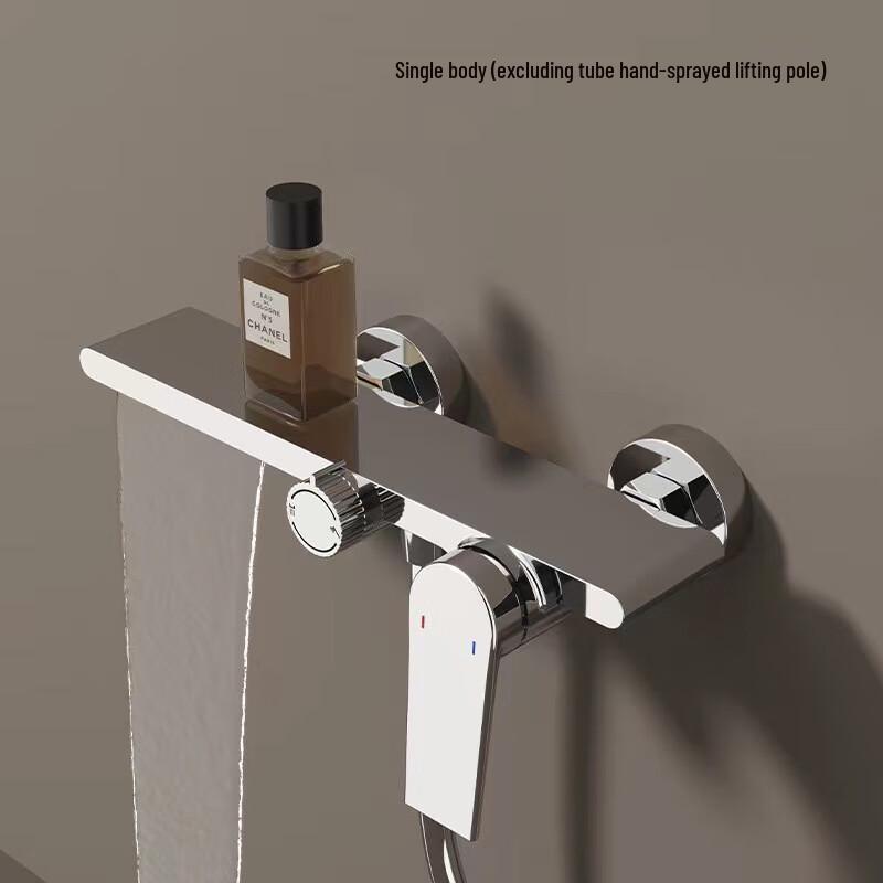 Copper Bathtub Shower Mixer with Waterfall Spout