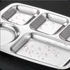 Stainless Steel Divided Cafeteria Tray