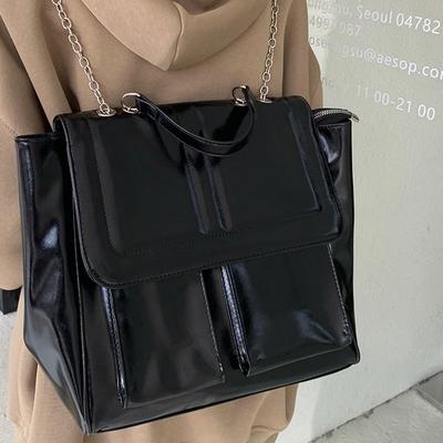 Advanced Texture Retro One-shoulder Diagonal Straddle Bag for Women New Student Backpack Class Commuter Tote Bag