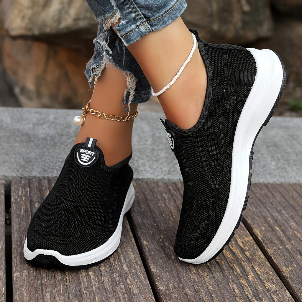 Spring/Autumn New Women's Slip-On Casual Shoes, Comfortable Breathable Sneakers, Outdoor Hiking Shoes