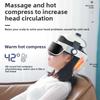 Electric Head Massager Household Scalp Automatic Hot Compress Relaxation Massager Headache Air Pressure Kneading Bluetooth Music