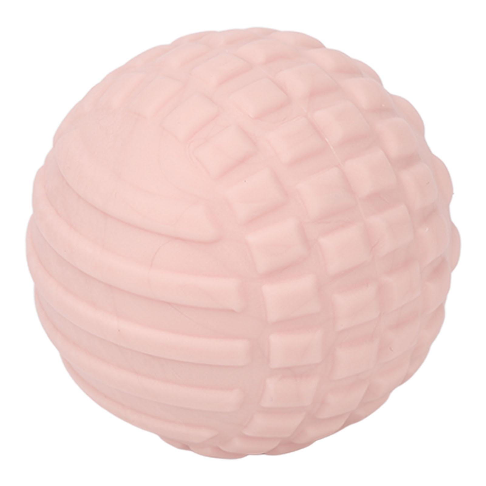 

Массажер для ног с мячом, прокалывающий точечный массаж, снимает стресс, подходит для кожи, подошвенный фасциит, мяч розовый