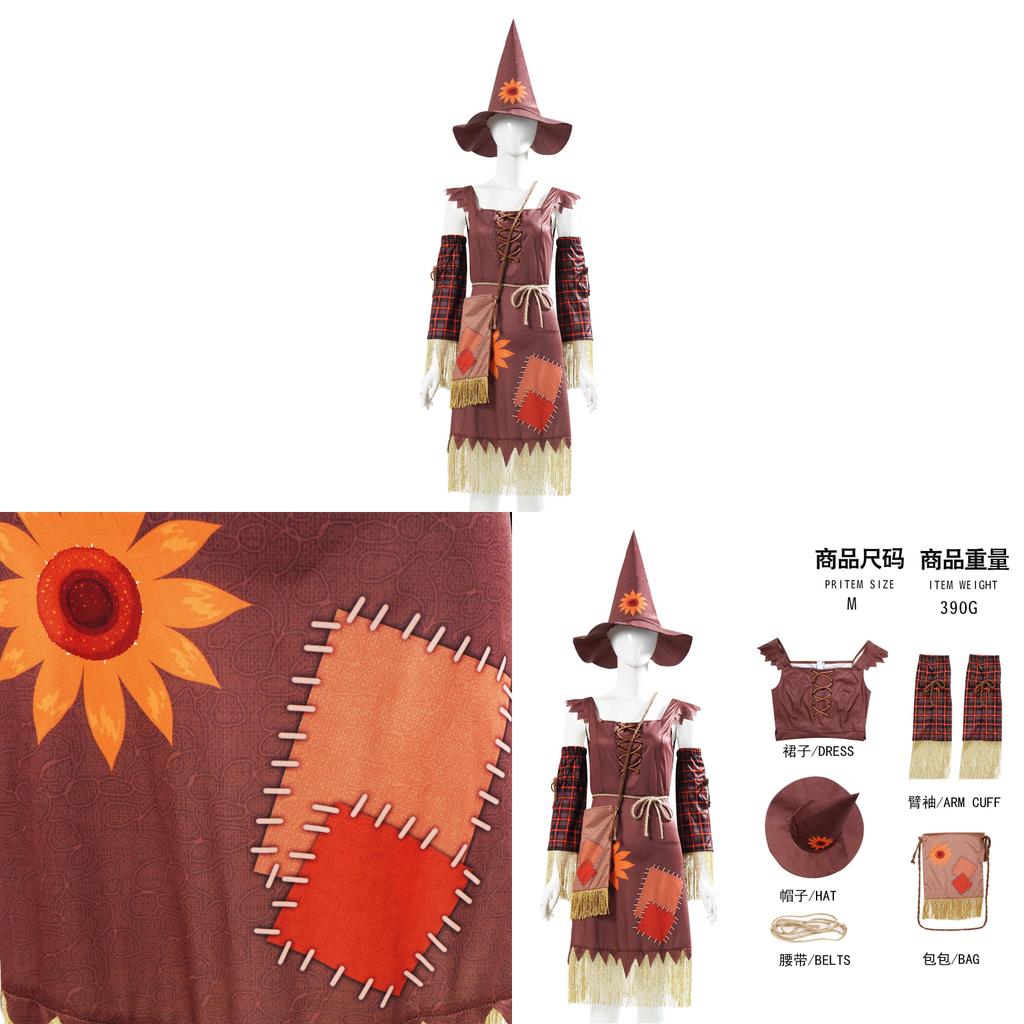 Halloween Kostüm Vogelscheuche Kleid Für Cosplay Und Party-Events