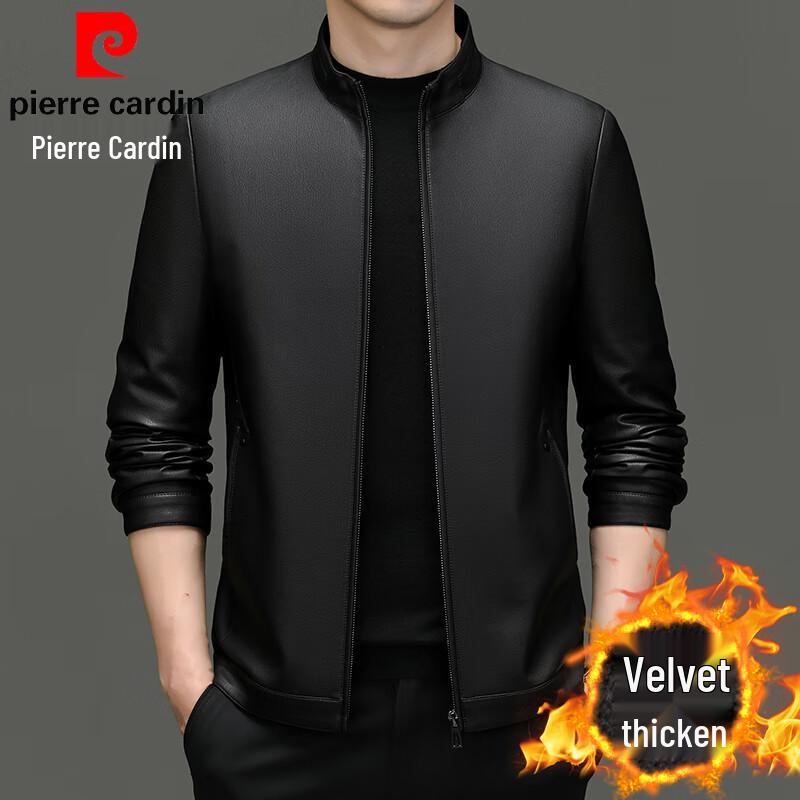 

Мужская куртка из ПУ кожи с воротником-стойкой Pierre Cardin 3XL /190