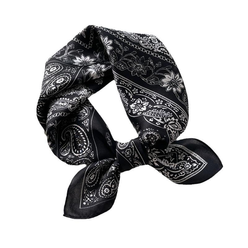 Luxury Brand 100% Real Silk Scarf Women Square Neck Tie Shawls Wraps for Ladies Foulard Scarves Pashmina Female Hijab Bandana