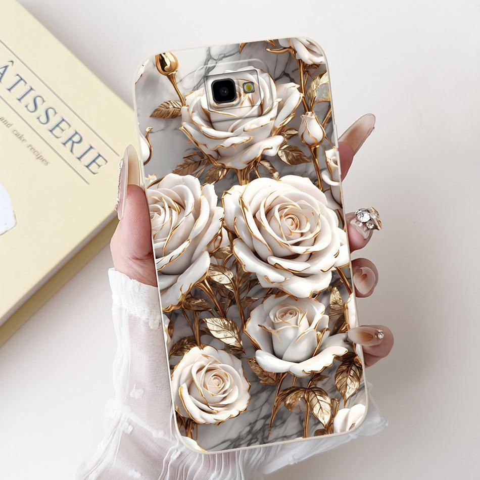 For Samsung Galaxy J4 Core J4+ Beautiful Bow Rose Painting Phone Case For Samsung J4 Plus J4Core Soft Silicone Cases