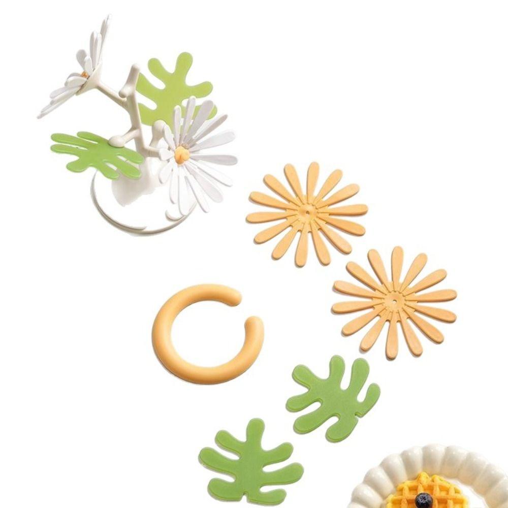 Creative Dishes Heat Insulation Pad Anti Scald Daisies Coaster Hot Dishes Trivets  Teapot Hot Pots