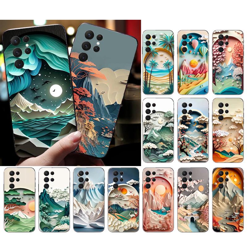 

Чехол для телефона с пейзажным рисунком для Samsung A35 A55 A54 A15 A25 A05s A05 A22 A24 A52 A33 A34 M34 M14 M54 M23
