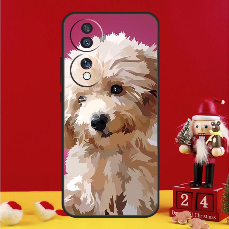 Cure Cartoon Poodle Case For Honor Magic 8 5 6 7 Pro Honor Win RT 50 70 90 200 400 Lite X8c X9b X9c X9a X9d Cover