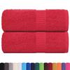 VidaXL Serviettes de toilette 2 pièces FROGN Rouge 30 x 30 cm 100 % coton 136920