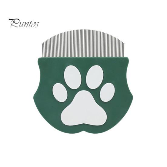 

Расческа от блох для домашних животных, инструмент для удаления пятен от слез у домашних животных, расческа из нержавеющей стали для ухода за собаками и кошками с закругленными зубцами для мелких, средних и крупных домашних животных трава зеленый