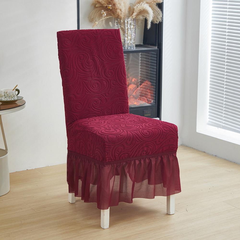 Elastic Chair Cover Thickened One Piece Stretchable Dining Chair Slipcover for Home Hotel All Season