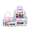 New Printed Rhythm Box Student School Bag Three-piece Casual Sprunki Backpack Crossbody Bag Pencil Bag D