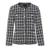 G·TENNA Women's Black and White Plaid Short Jacket