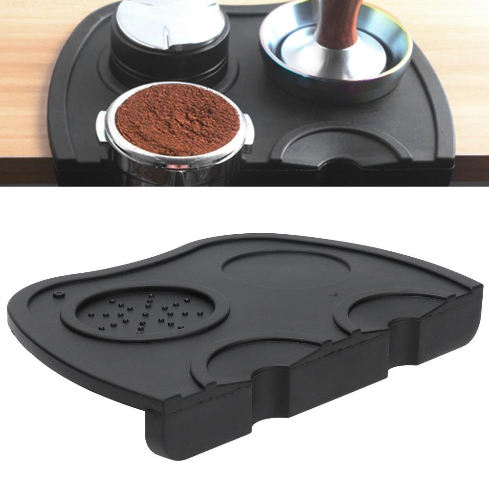 Anti-Slip Design Coffee Tamper Mat Heat Resistance Corner Tamping Mat Barista Coffee Mat  For Home