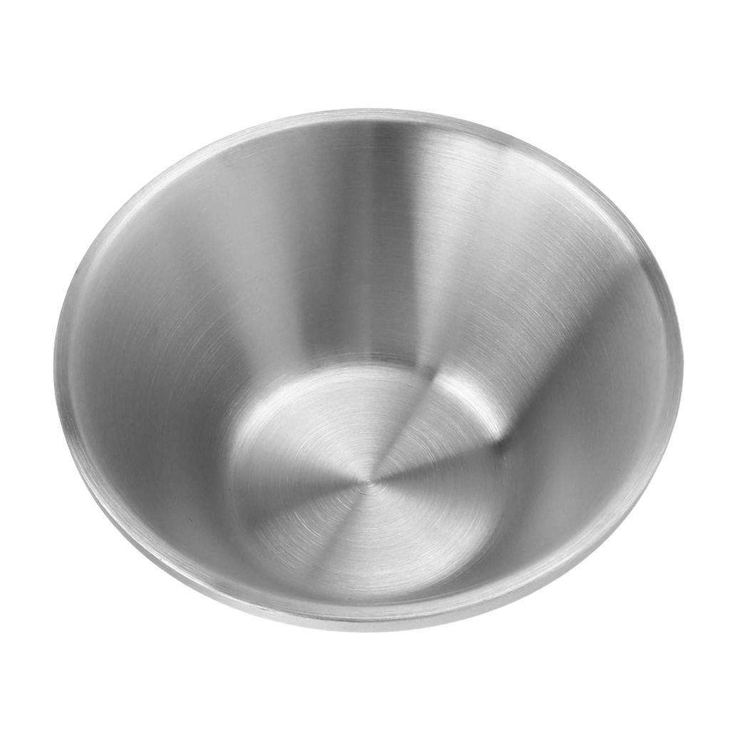 304 Stainless Steel Salad Bowl Double Layer Metal Round Bowl Stylish Salad Mixing Bowls for Snacks Rice Noodles Ice