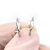 2PCS Trendy 10mm Stainless Steel Punk Clip On Fake Piercing Nose Wrap Lip Rings Unisex Nose Ring Women Men Tusk Body Jewelry