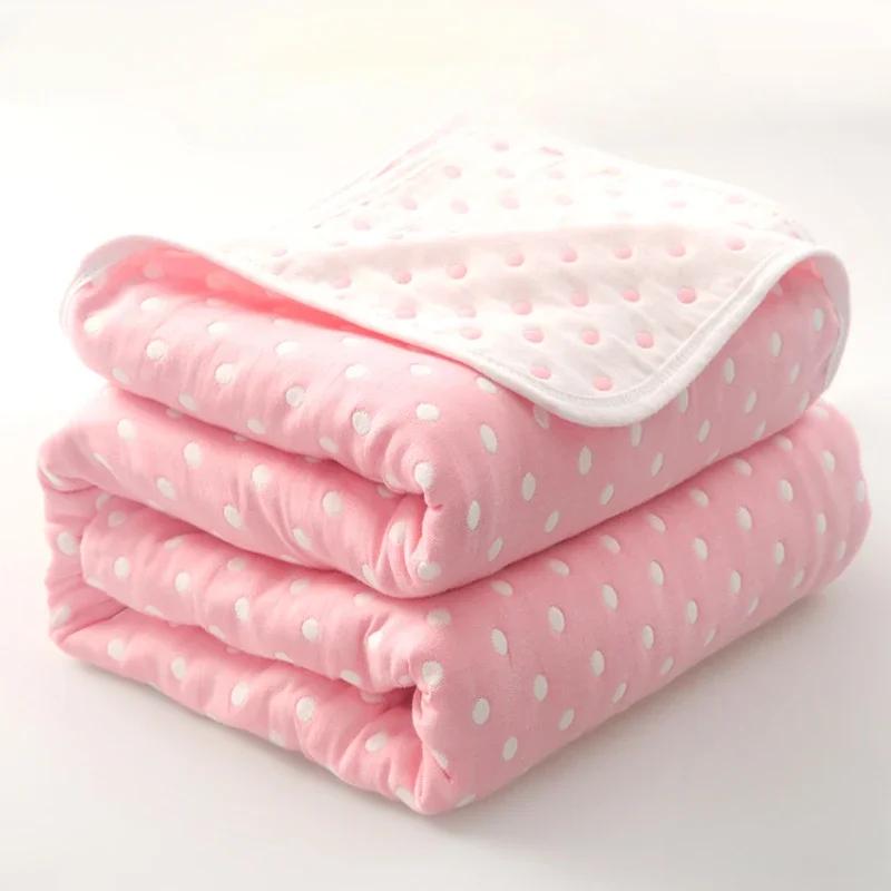 

Высококачественная хлопковая простыня, шестислойное марлевое полотенце, одеяло, летнее прохладное одеяло, детское детское одеяло, одеяло для взрослых, постельные принадлежности 90x100cm