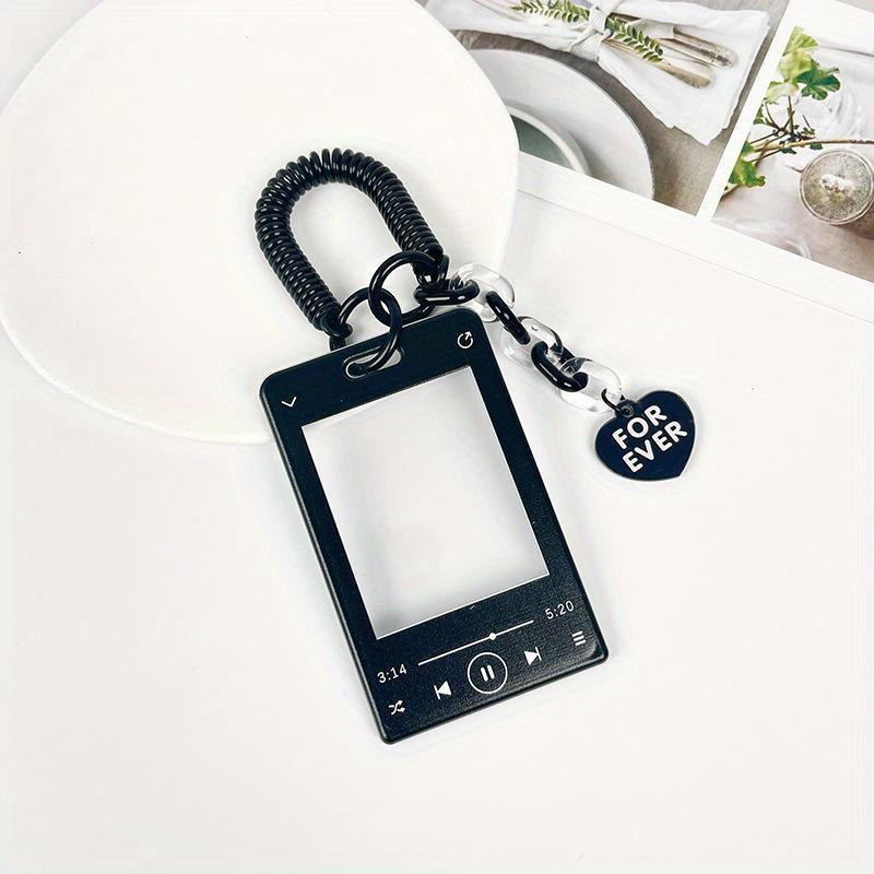 Ins Portafoto in acrilico trasparente Portachiavi Idol Portafoto Custodia per carta di credito ID Porta carte di credito Custodia protettiva per studenti