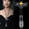 Nature Inspired Distinctive Bolo Tie With Gold Eagle Pendant Versatile Accessory Everyone For