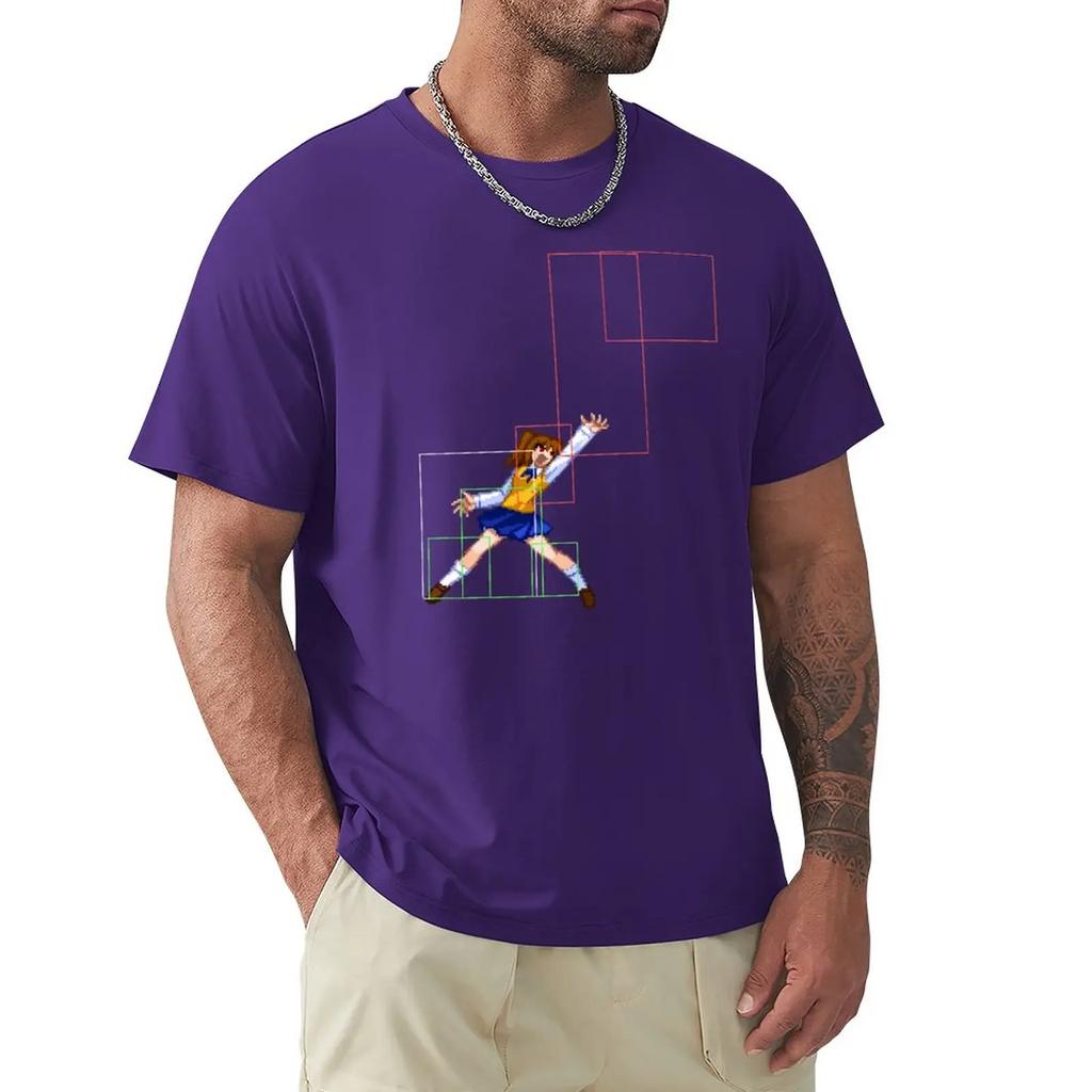 Melty Blood Actress Again Código Atual Satsuki 623C Camiseta para um menino anime masculina camisetas altas