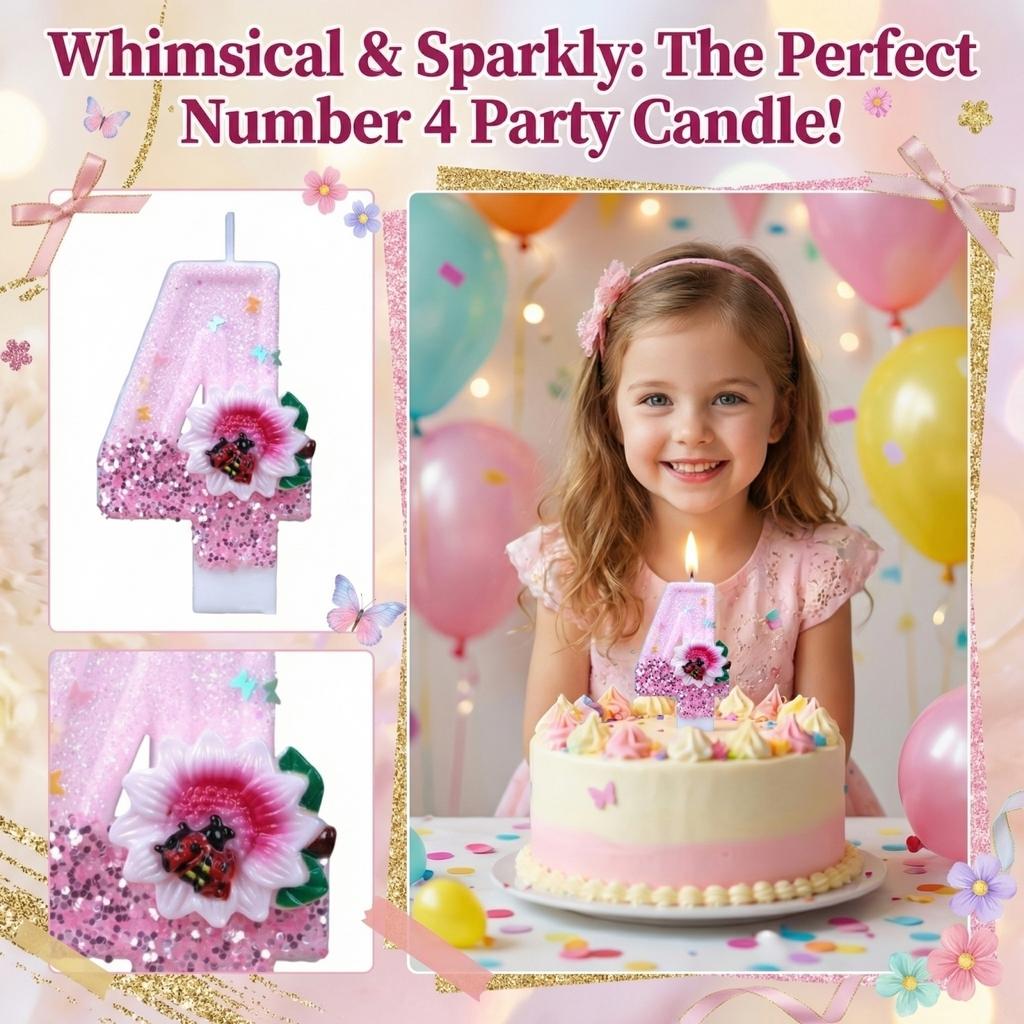 Fashion Cartoon Creative Birthday Candles Party Digital Candles