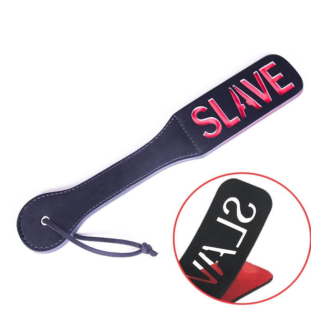 pattern Printed BDSM Paddle Unique Design Soft Leather Material Ideal for BDSM Interaction and Other Intimate Scenes