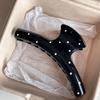 2025 High-End Autumn/Winter Polka Dot Large Shark Clip Hair Accessory for Women