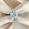 Echter D-Farben-Mossonit-Ovalring, 18 Karat vergoldet, 925er-Sterlingsilber, Taubenei-Damenringe, Klarheit, VVS1-Diamantschmuck