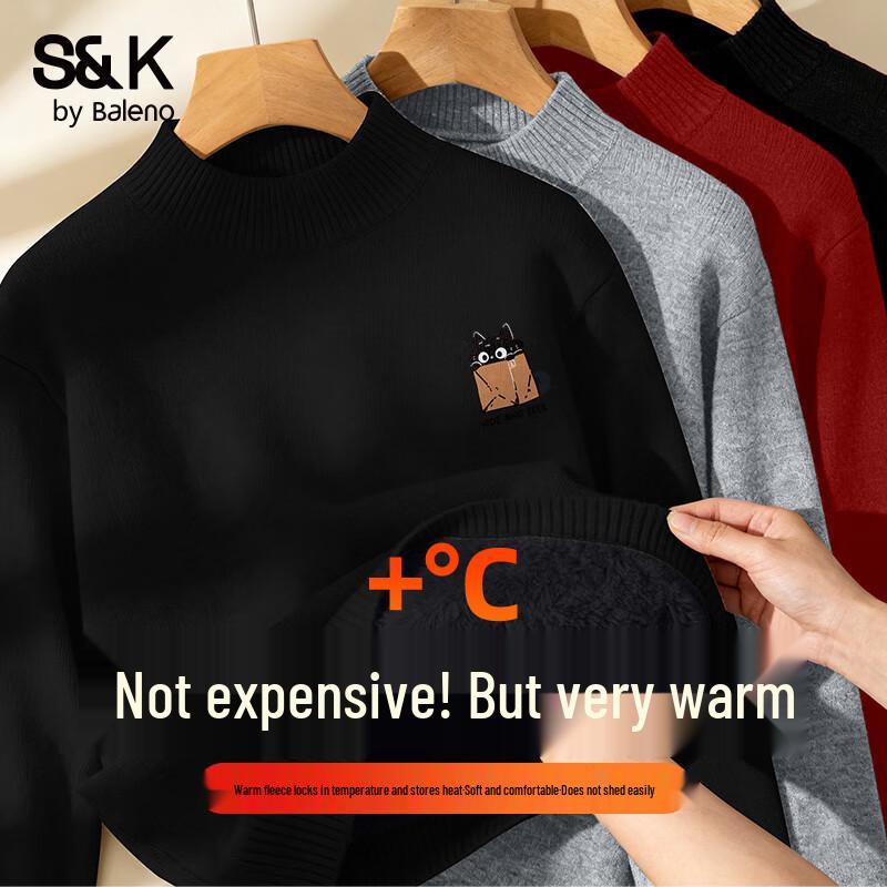Baleno Men s S&K Warm Fleece Knit Sweater M