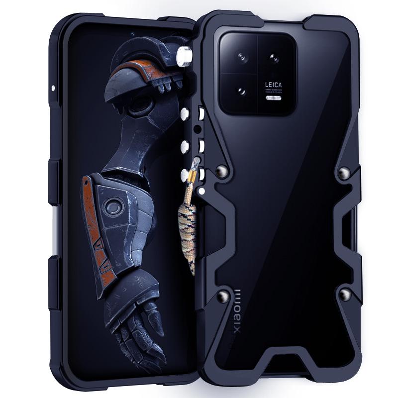 Rüstungsschraube Metallrahmen Stoßfeste Hülle Für Xiaomi 14 13 Pro 13t 13 Ultra Aluminium Bumper Cases Heavy Duty Fundas